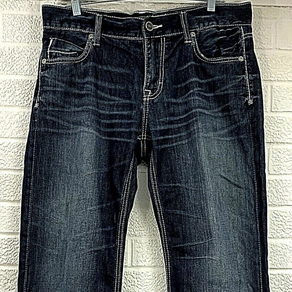 SOLD   BKE Buckle JUSTIN Blue Distressed Jeans 34L